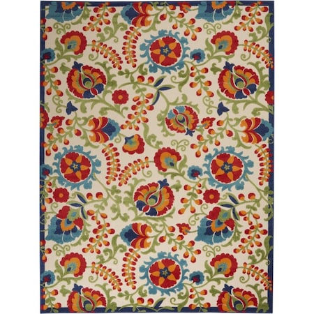 Palacedesigns 7 x 10 ft. Multi Color Mediterra Indoor & Outdoor Area Rug PA2473849